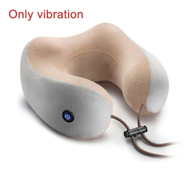 Electric Neck Massager U Shaped Pillow Multifunctional Portable Shoulder Cervical Massager Travel Home Car Relax Massage Pillow