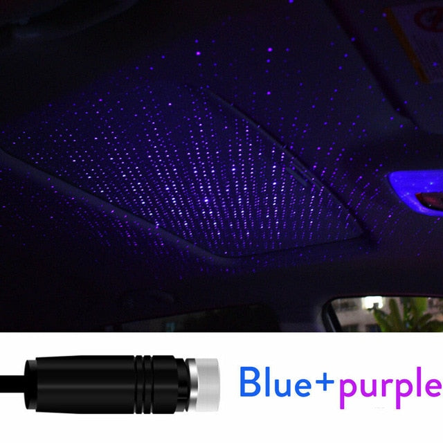 Romantic LED Starry Sky Night Light 5V USB Powered Galaxy Star Projector Lamp 
