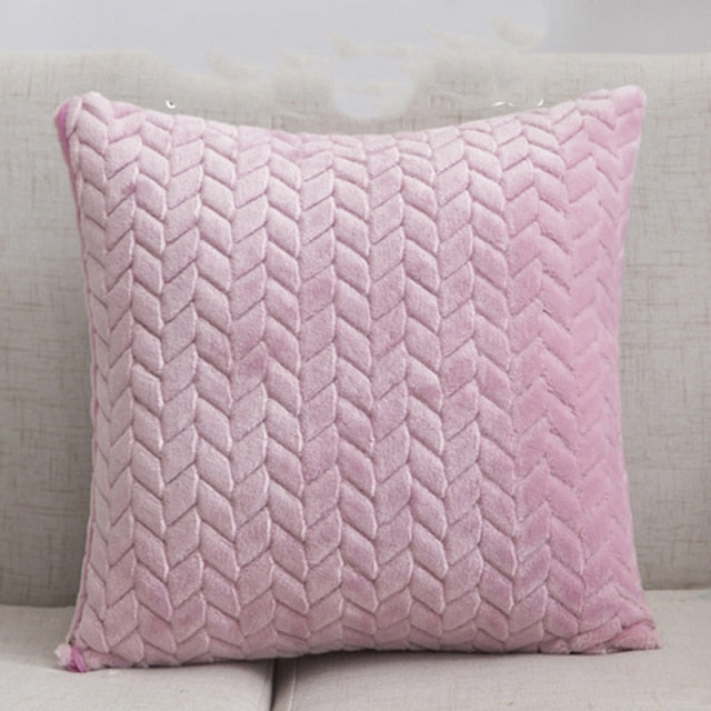 Fashion Feather Fur Decorative Cushion Cover Home Plush Pillow Case Bed Room Pillowcases Decoration Sofa Throw Pillow covers