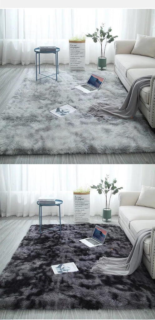  Tie-Dyeing Plush Soft Carpets