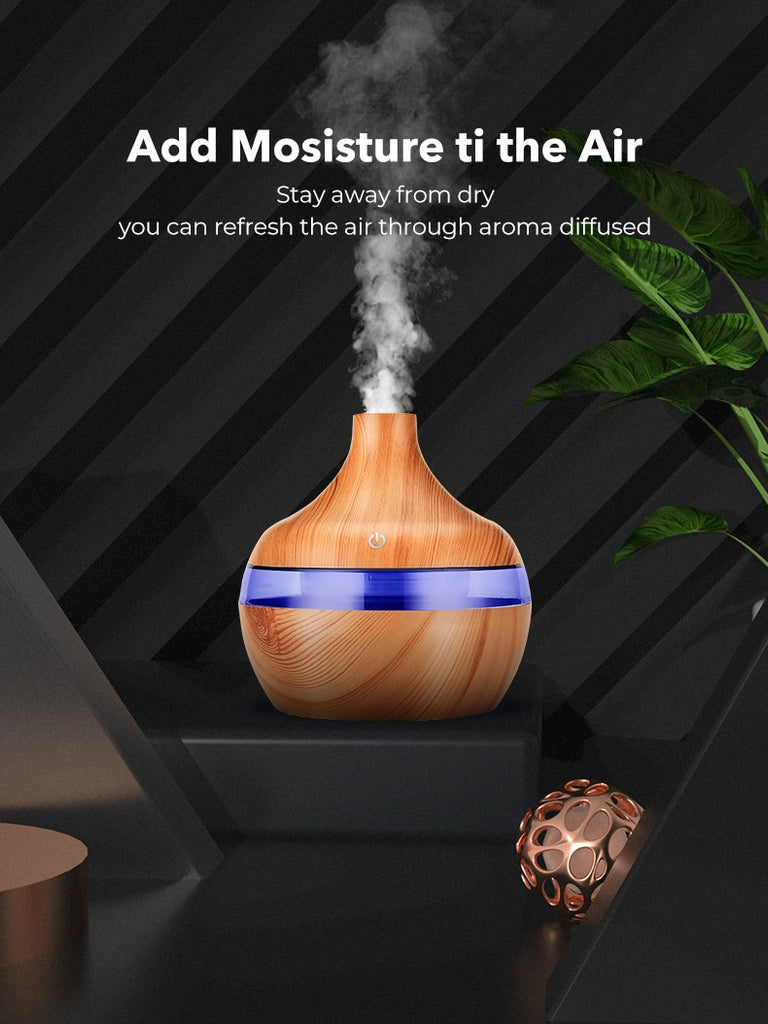 Electric Air Humidifier Essential Aroma Oil Diffuser