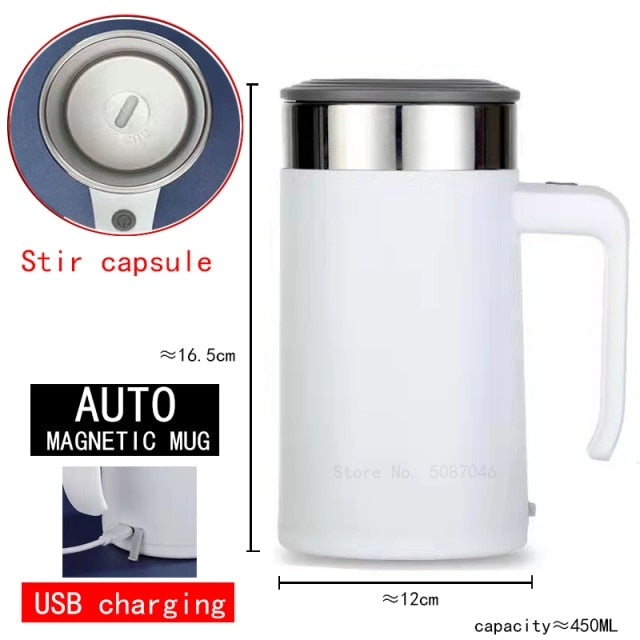 Automatic USB Magnetic Stirring Coffee Mug