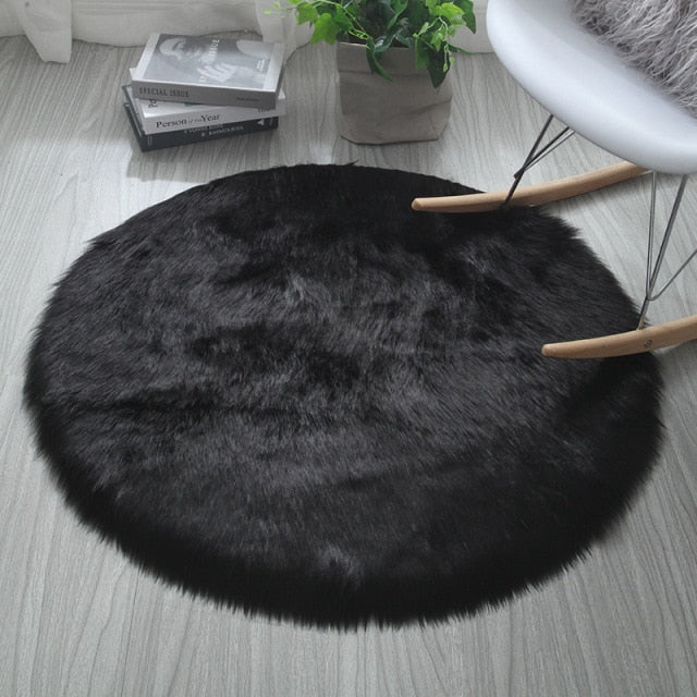 Floor Shaggy Plush Carpet 